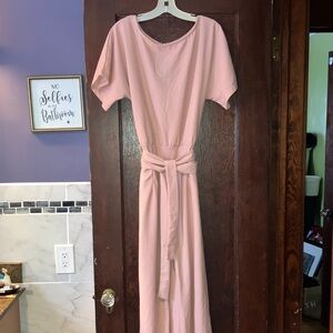 Pantsuit Women’s Blush w Belt